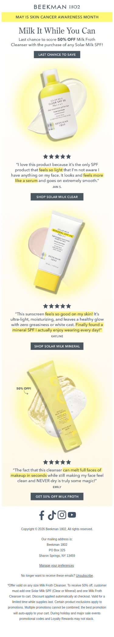 50% off Milk Froth ends tonight ⏰