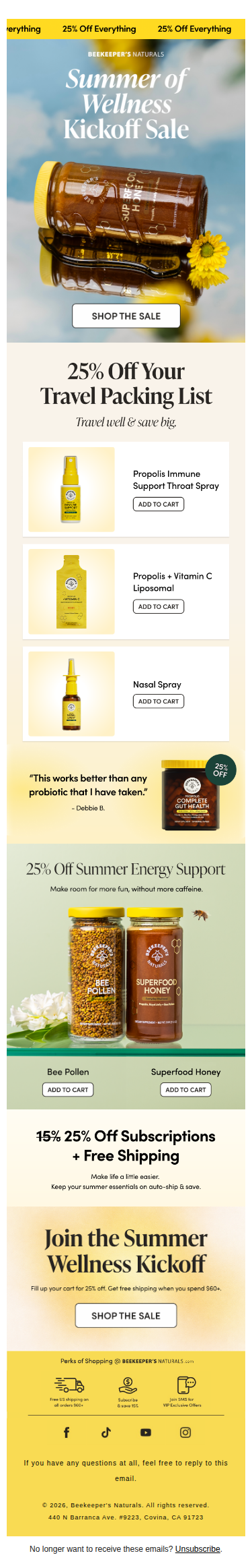 🐝 25% OFF EVERYTHING 🐝