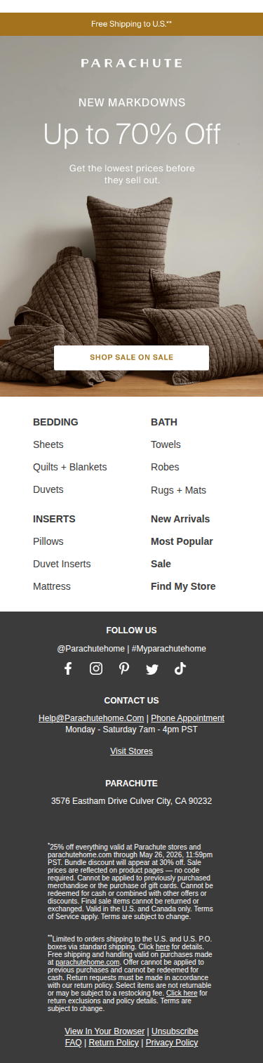 New Markdowns, Just for You