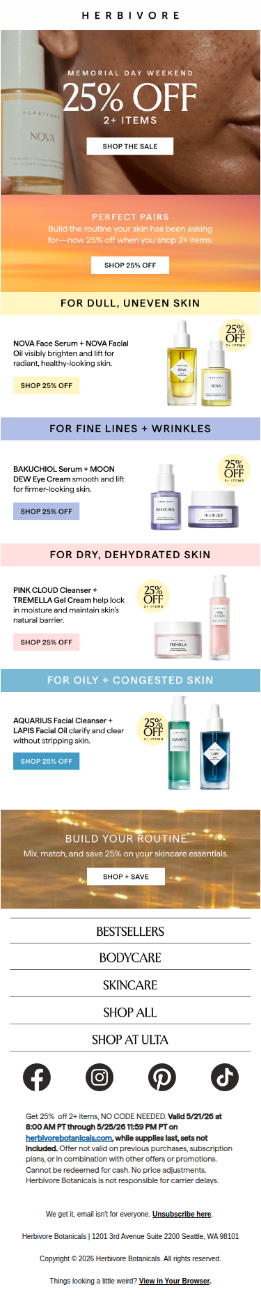 25% off 2+ items: Dry skin? Fine Lines? Dark Spots?