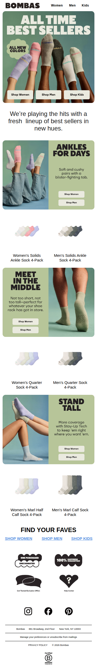 Best Sellers? In New Colors?
