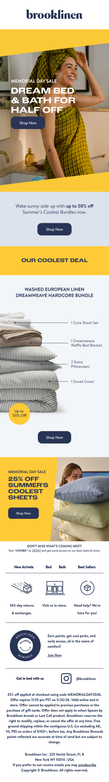 HALF off your DREAM bed
