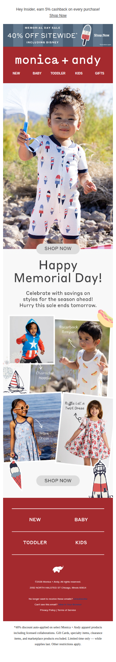 Shop 40% Off Sitewide