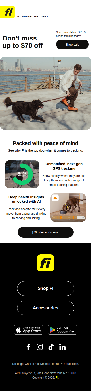 ⏰ Ending Soon: Up to $70 off the Fi Mini and Fi Series 3+