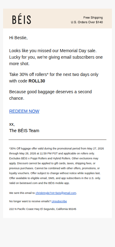 Did you miss the sale?