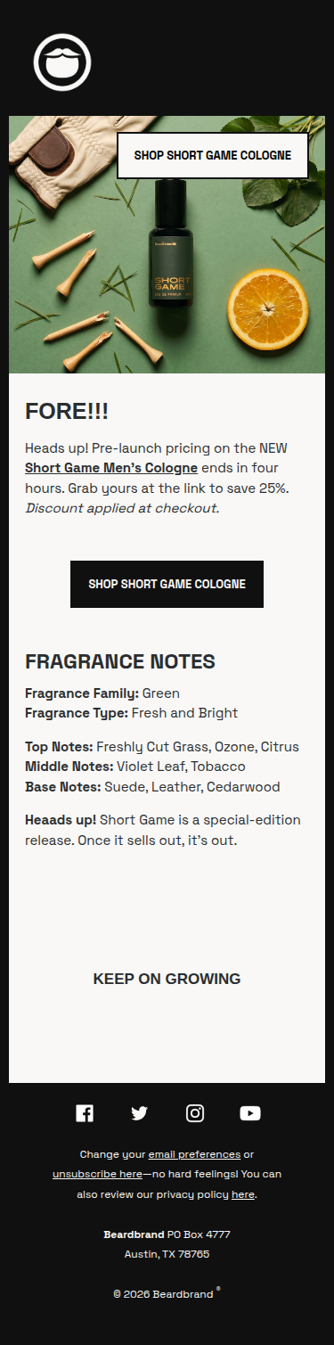 Fore!!! (4 Hours Left for 25% Off Short Game)