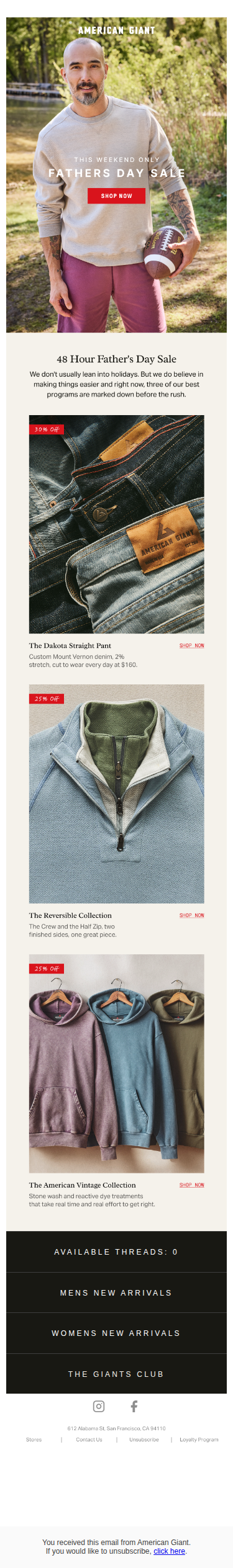 48 Hour Father's Day Sale