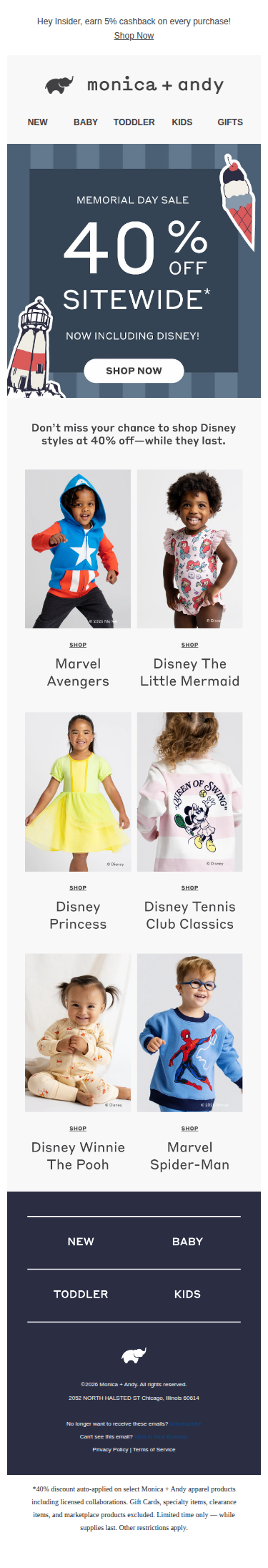 40% Off Sitewide 🏰 Including Disney!