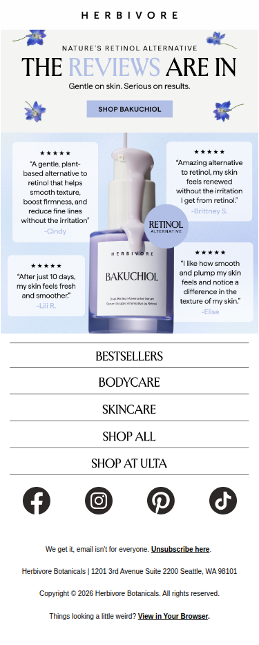 The reviews are in: meet nature's retinol alternative ✨