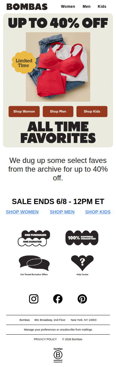 Save Up to 40% On Select Faves