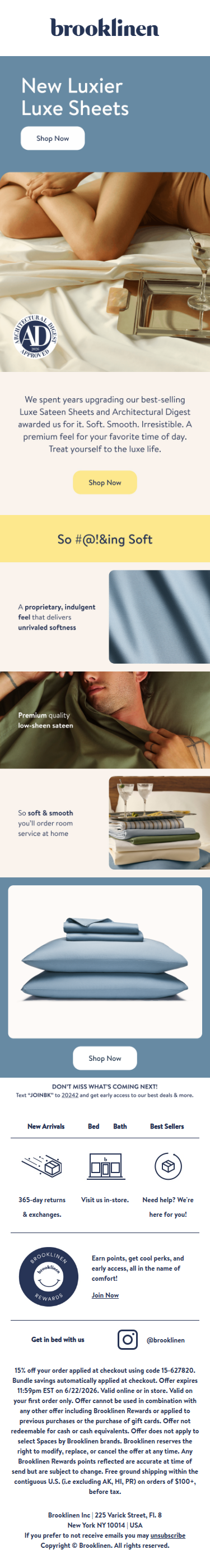Our New Luxe Sheets are HERE