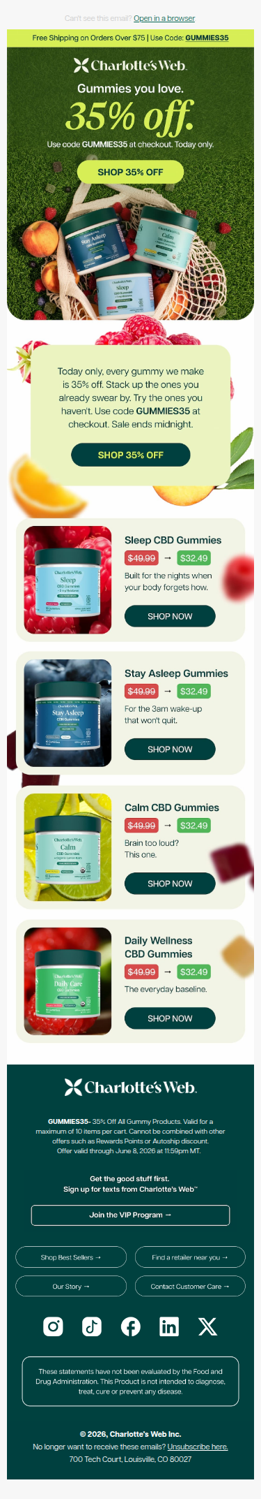 🌟 35% Off Every Gummy We Make