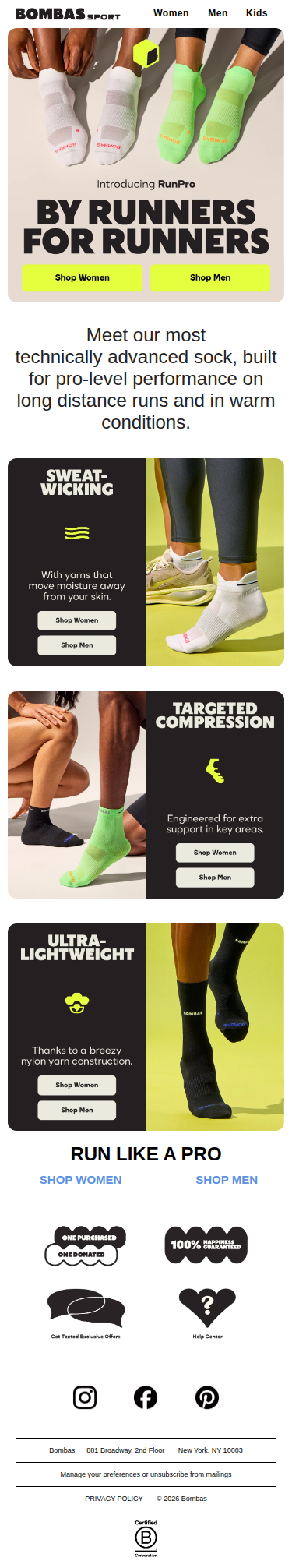 NEW RunPro: Made For Serious Runners