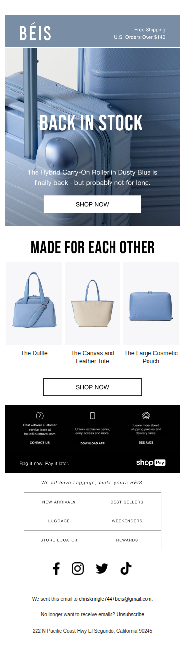 Restock Alert! Dusty Blue