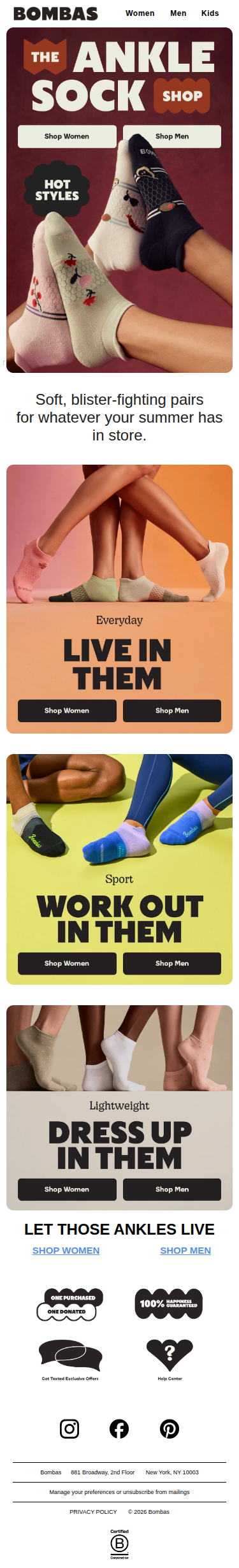 The Ankle Sock Shop is Open