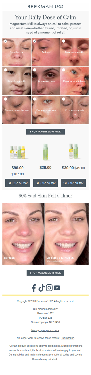 Your skin's emergency contact 💚