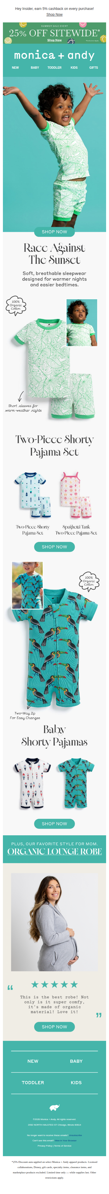 25% Off Dreamy Organic PJs
