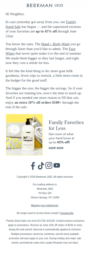Up to 45% Off Family-Sized 💸