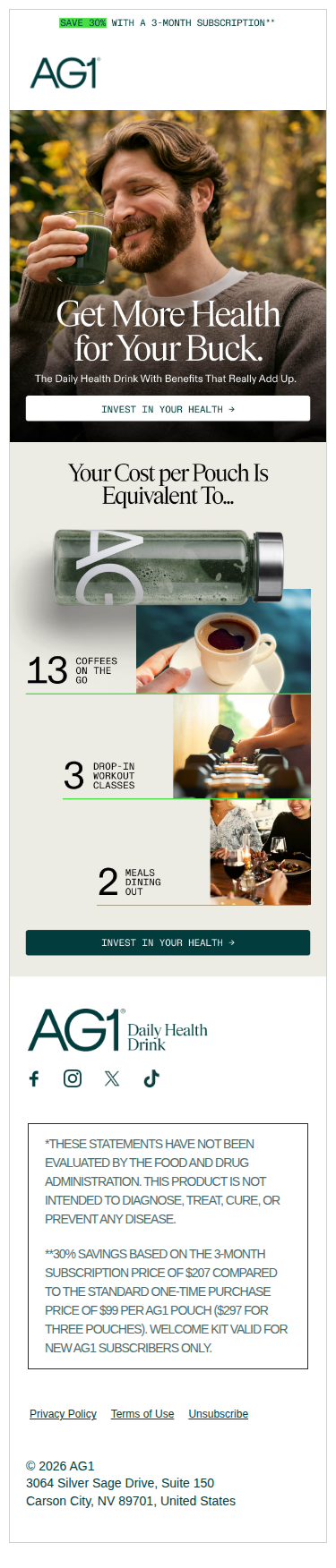 Invest in your health