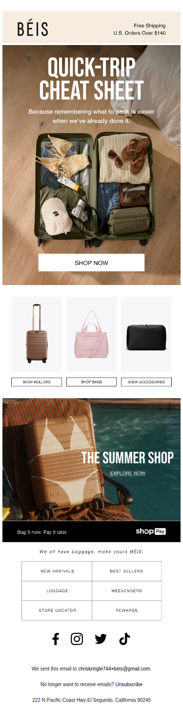 Long Weekend Packing Checklist