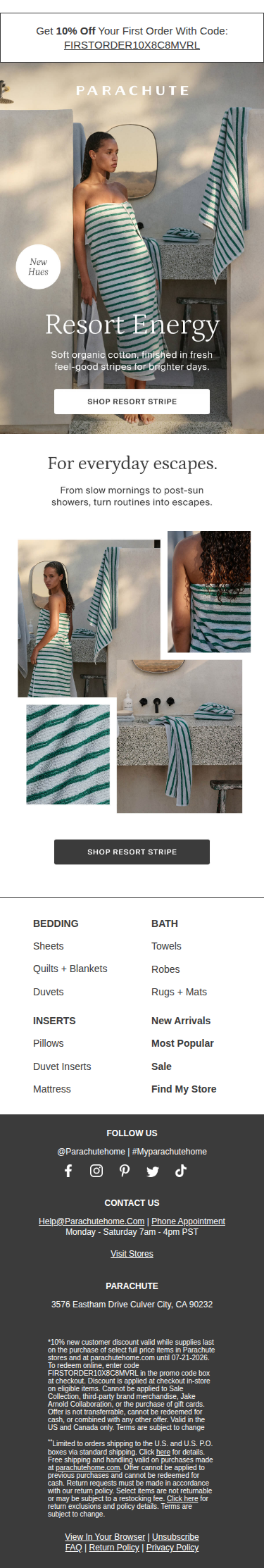 Two words: Outdoor. Shower.