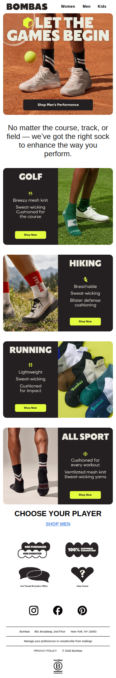 The Bombas Guide to Summer Sports