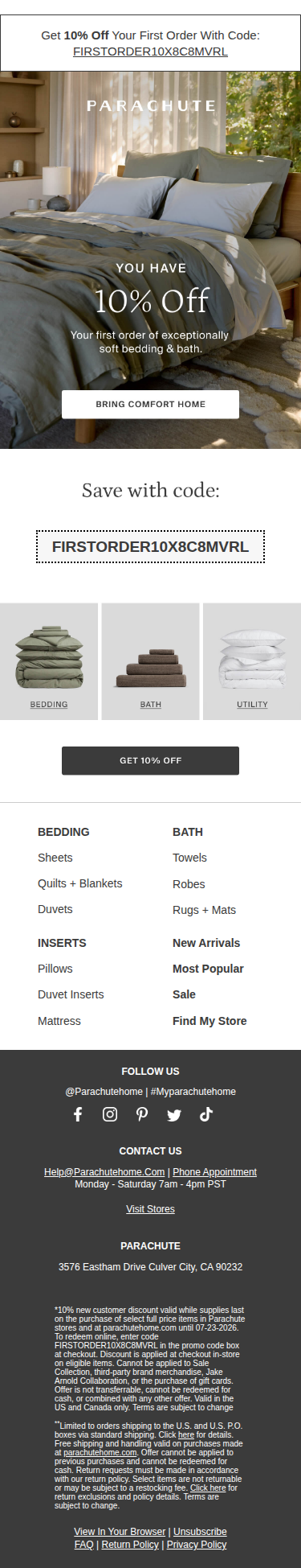 10% off is waiting