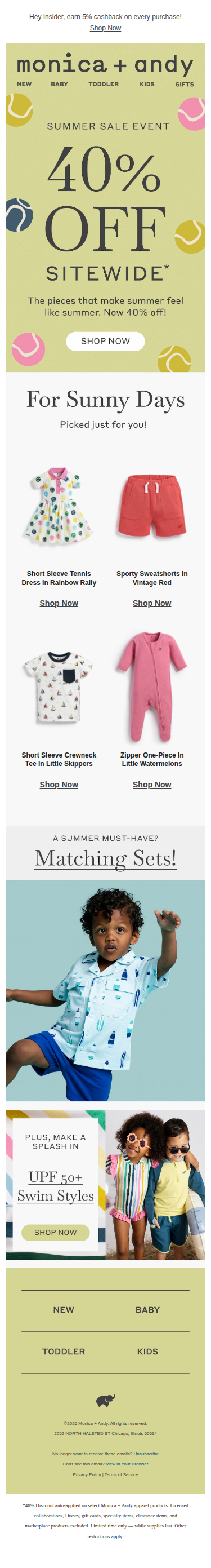 Your Summer Favorites, Now 40% Off