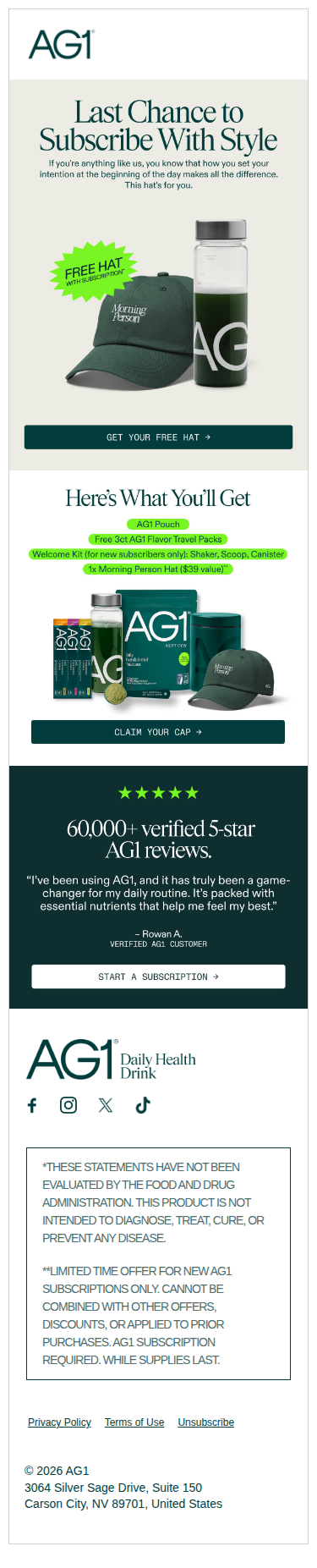 Last Chance: Your Free Hat Is Waiting
