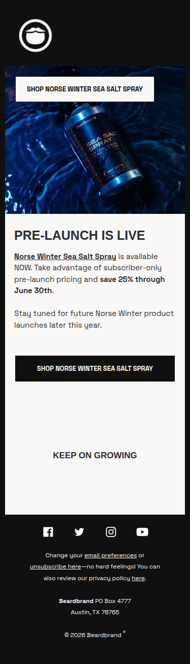 Norse Winter Sea Salt Spray Pre-Launch Is Live