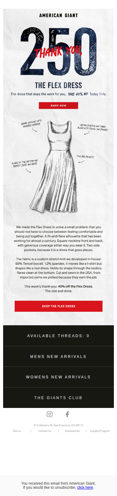 Thank You, 250 · No. 4: The Flex Dress