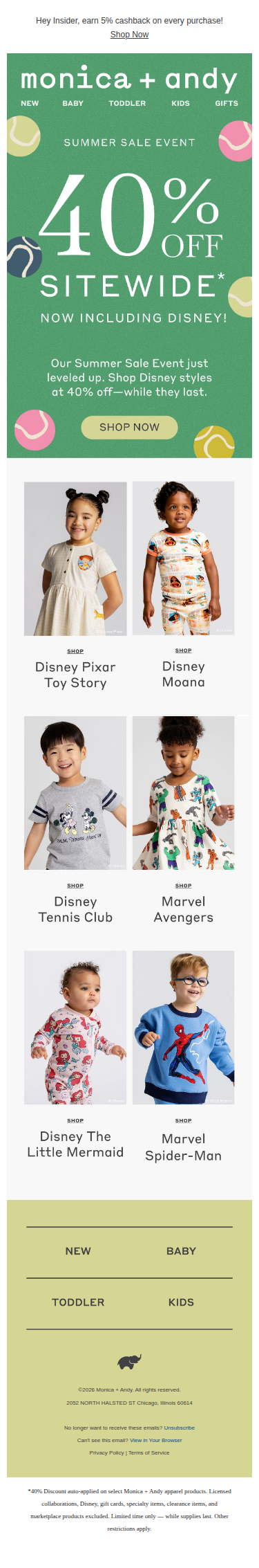 40% Off Sitewide ✨ Including Disney!