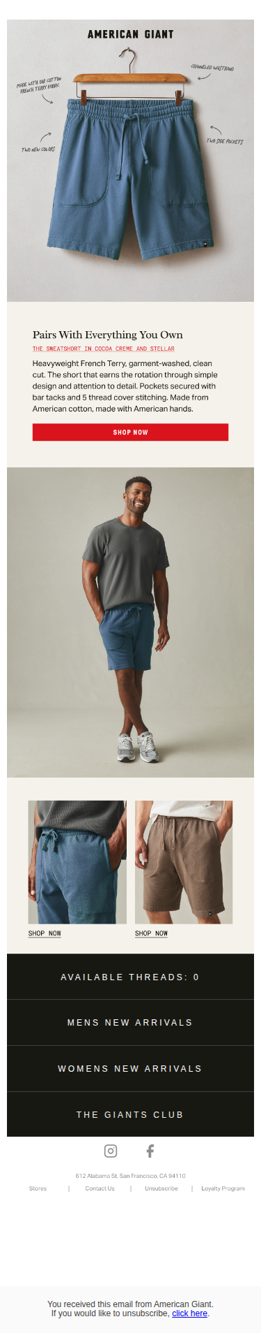 The short that goes with everything