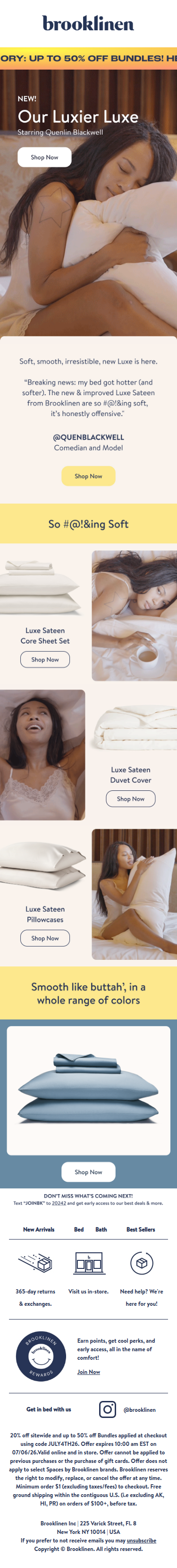 OUR LUXIER LUXE IS SOOO SOFT AND ON SALE