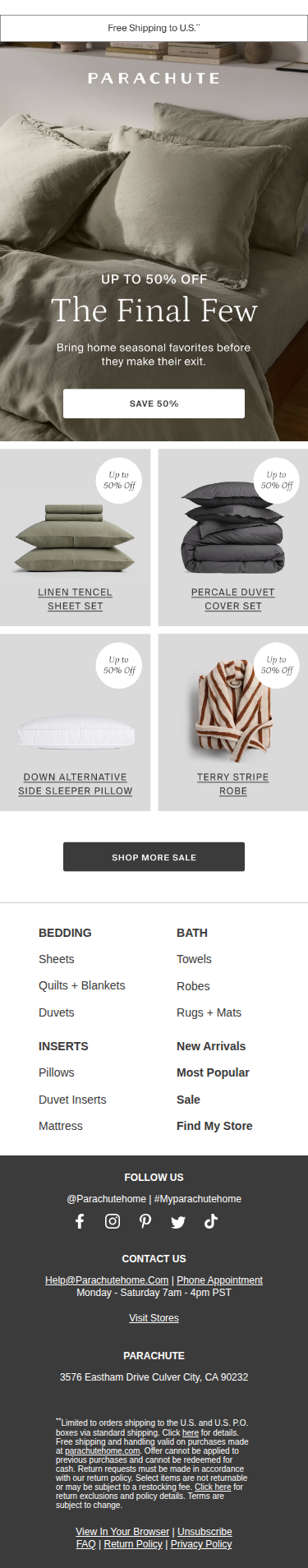 End of season sale