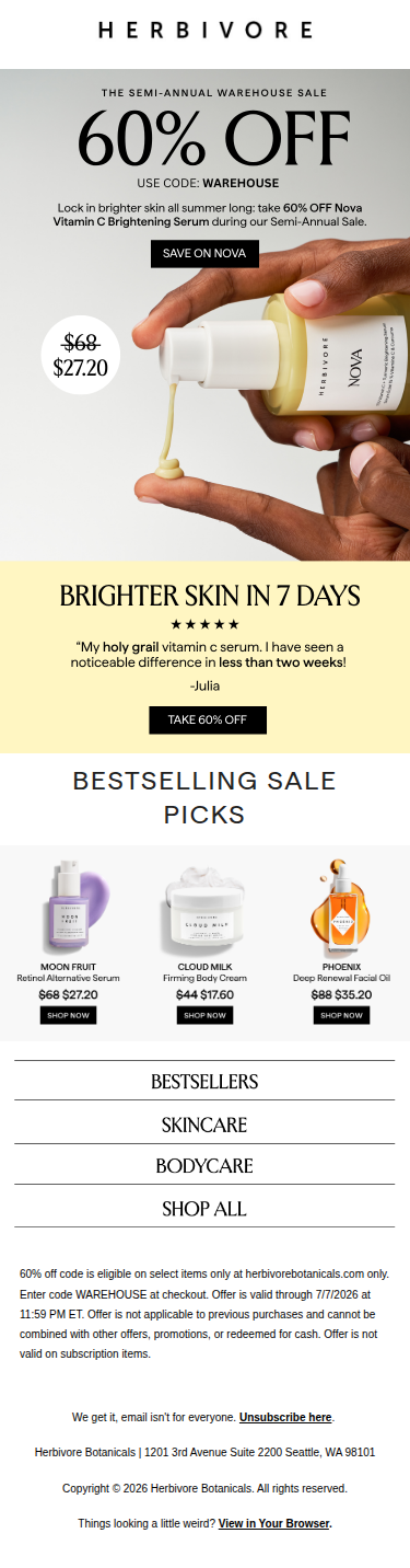 Summer sale alert ☀️ 60% OFF
