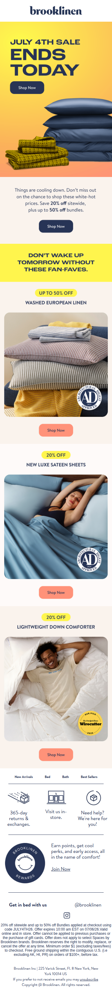 LAST CHANCE TO SAVE FOR JULY 4TH