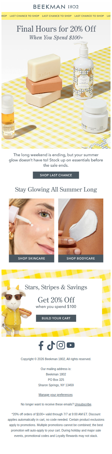 Last Chance for 20% Off ⏰