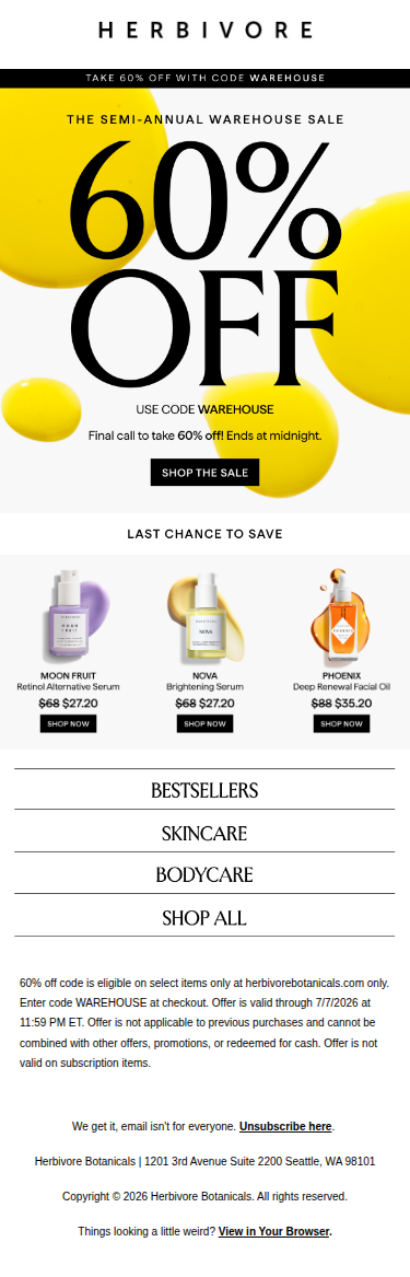 FINAL HOURS ⌛ 60% OFF ends at midnight!