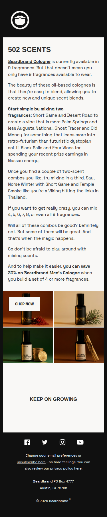 9 Fragrances; 502 Scents