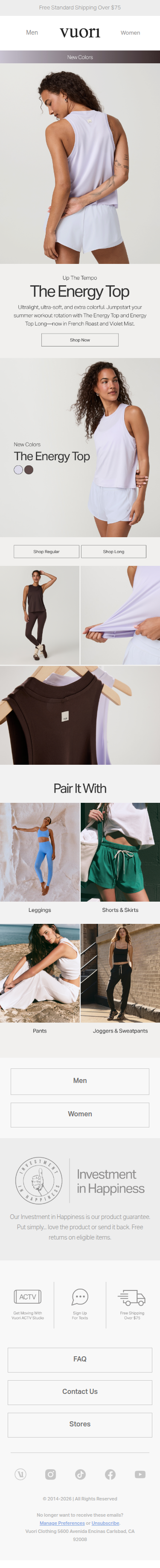 New Colors: The Energy Top