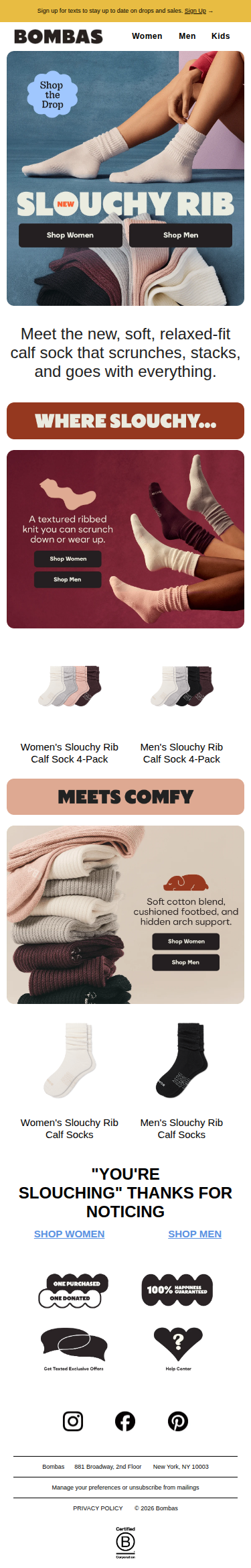 Just Dropped: New Slouchy Rib Socks