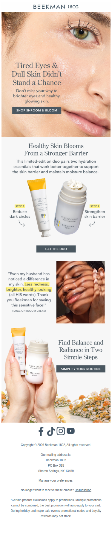 Tired eyes and dull skin? 🥱