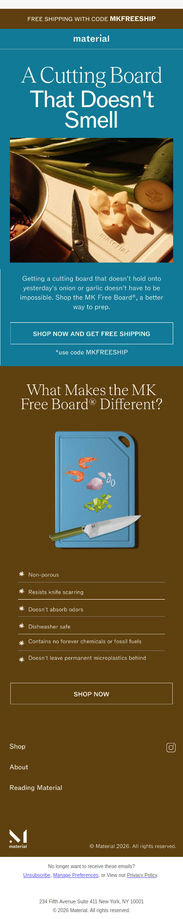 This Cutting Board Doesn't Stink