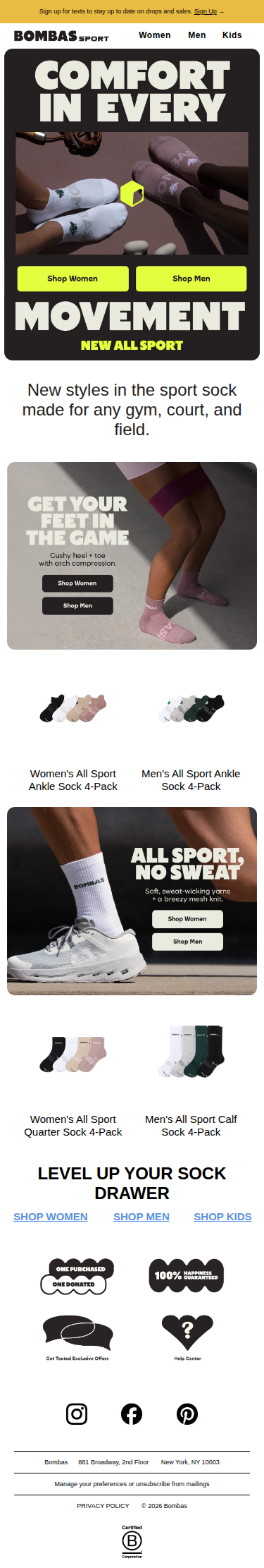 New All Sport Socks Are Here
