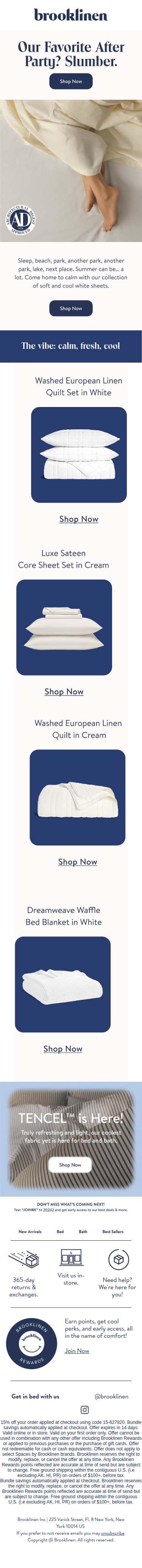 Calming White Sheets for Summer
