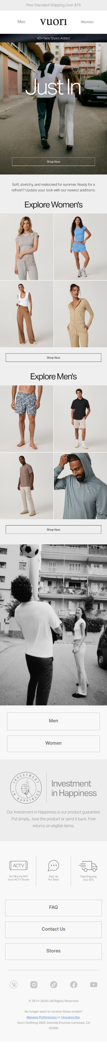 Just In: Over 40 New Styles Added