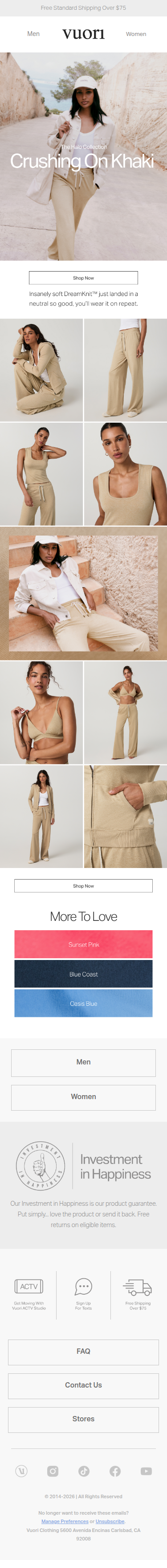 DreamKnit™ Comfort, Now In Khaki