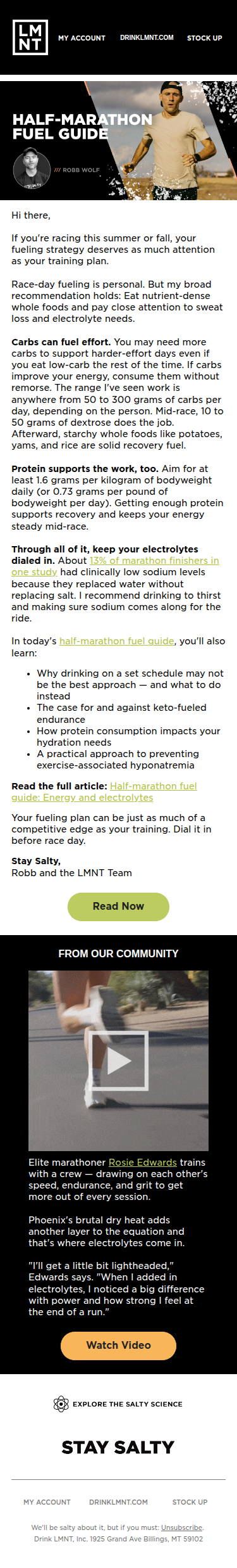 Race season fuel guide: Carbs, protein, and electrolytes