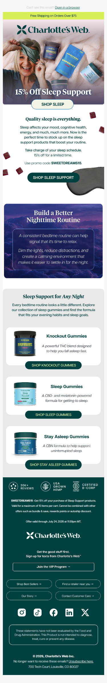 Sleep through the night with 15% OFF 😴
